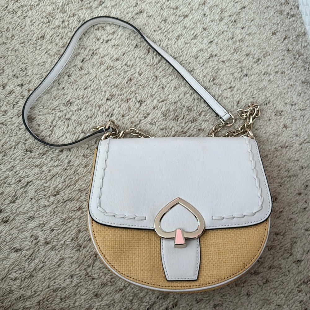 KATE SPADE STRAW CROSSBODY